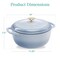 6-Quart Enamel Cast Iron Dutch Oven for Cooking and Baking